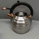 Tea Kettle for Stove Top Whistling Teapot, 3.2Q Tea Pot Stainless Steel Teakettle with Heat Proof Ergonomic Handle (Silver)