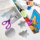 ARSMOGEN 4 Pieces Flexible Cut to Size Mirror Sheet 6" x 9", Self Adhesive Non Glass Mirror Stickers PETG Plastic Mirror