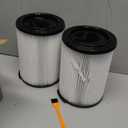 VF4000 Replacement for ridgd 72947 Standard Wet dry Vac 5-20 Gallon Vacuum Cleaner, Husky 6-9 Gallon with 4 pack Foam Sleeve,2 Pack VF4000 Filter and 1 Pack Brush