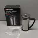 Mueller French Press Coffee, 20% Heavier Duty Stainless Steel Frame & Trumax Borosilicate Glass Coffee Press with 4 Level Filtration System, Easy Clean, 34oz-8 cups