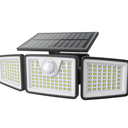 2500LM Solar Lights Outdoor with Motion Sensor,3 Head 270° Wide Angle Street Area Lights,IP65 Waterproof Security Lighting with 3 Modes(Non-Remote,1 Pcs)