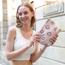 Makeup Bag Small Cosmetic Pouch: Cosmetic Bag for Purse - Cute Make up Bags with Tassel - Gifts for Teen Girl (02-Pink)