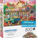 Buffalo Games - 500 piece Jigsaw Puzzle - Americana Collection , Country Store - Challenging Fall and Autum Puzzles for Adults, 21.25"l X 15"w