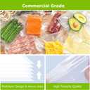 Bonsenkitchen Vacuum Sealer Bags Rolls, 11 in x 50 ft Rolls 2 pack Durable Food Sealer Bags, Commercial Grade, Heavy Duty, BPA Free, Seal a Meal, Great for Food Storage & Sous Vide Cooking, VB24