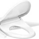 KOHLER PureWash E580 Elongated Bidet Toilet Seat, White | 32330-0, Quiet-Close Lid Prevents Slamming, Self-Cleaning Wand