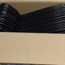 HOUSE DAY Black Plastic Hangers 60 Pack, Clothes Hangers with Non Slip Hooks, Durable & Space Saving Coat Hanger, Light-Weight Clothing Hanger, Perfect Closet Organizer for Everyday Use