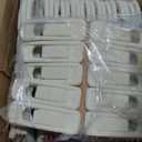 Tonswachic 50-Pack 11 Inch Baby Closet Hangers with 10 Clips - Soft Velvet Non-Slip Hangers for Infant & Toddler Clothes (Beige)