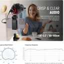 NEEWER Plug & Play Vlog Microphone for Camera, 20-20KHz Mini Supercardioid Mic Compatible with Sony Canon Nikon iPhone Samsung Android Tablet Mac with 3.5mm TRS USB C OTG Shock Mount Windscreen, VM10