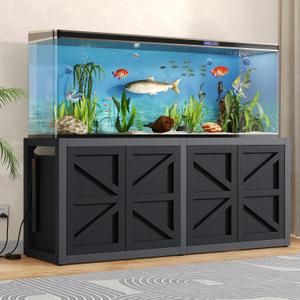 Knoworld 125-150 Gallon Fish Tank Stand with Power Outlet, 71"18.9" Tabletop, 3500LBS, Fits 125/150 Volumns Aquariums, Capacity, Heavy Duty Aquarium Stand & Terrarium Stand with Adjustable Shelf