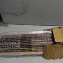 LazBlinds No Drill Bamboo Roman Shades, 43" W x 64" H, Malay Walnut