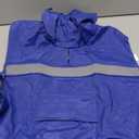 NACOCO Large Dog Raincoat Adjustable Pet Water Proof Clothes Lightweight Rain Jacket Poncho Hoodies with Strip Reflective (L, Blue) (Large (Pack of 1))