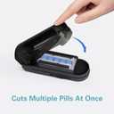 DEPAD Pill Cutter Splitter for Cutting Multiple Pills, Adjustable Pill Cutter Splitter for Small and Tiny Pills with Accurate Alignment, for Small or Large Tablets with Sharp Safe Blade