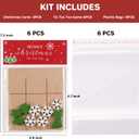 2 x FestalMart Christmas Gifts - 6pcs Wooden Board Game with Cards for Tic Tac Toe, Classic Family Game, Stocking Stuffers & Goody Bag Fillers for Kids Boys and Girls