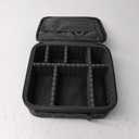 Travel Makeup Case, Cosmetic Train Case Organizer Portable Artist Storage Makeup Bag with Adjustable Dividers for Cosmetics Makeup Brushes Toiletry Jewelry Digital Accessories - Black