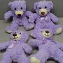 Civaner 4 Pack 14 Inches Teddy Bears Plush Stuffed Animals Cute Soft Bears Gifts Bulk for Women BFF Girlfriend(Purple)