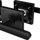 Sdstone Double Side Gate LatchHeavy Duty Swinging Door Latch Gate Hardware for Wooden Fence,Gate Hardware for Right Inswing Outdoor Wooden Gates, Pool Gate, Backyard, Garden