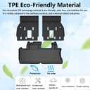7&8 Seater Trunk Mat Backrest Mat Compatible with 2021-2025 Toyota Sienna TPE All Weather Backrest Mat Trunk Liner Replacement Protector for 2021-2025 Toyota Sienna Accessories Trunk Mat+Backrest Mat