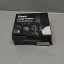 Short Solid Amber Gold Glass Taper Candle Holders Heavy Low Candlestick Holders for 5/6-7/8 inch Wide Tapered Candles- Set of 6, Wedding Party Table Centerpieces Decorations