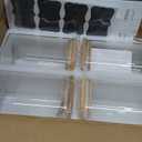 TBWIND 37oz(1.2Qt) Square Glass Storage Containers with Bamboo Lids  4 Pack Clear Food Airtight Glass Jars for Pantry Organizers and Storage, Kitchen Dry Food, Coffee, Sugar, Flour, Snacks, Spices