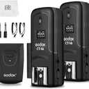 Godox CT-16 Wireless Radio Flash Trigger Receiver Kit,Fit Compatible for Canon Nikon Pentax DSLR Camera Studio 3 in 1 Flash Transmitter and Receiver