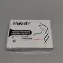 morvally Short Black Wavy Bob Wig with Bangs for Women 16 Inches Natural Synthetic Hair Wavy Wigs