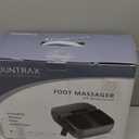 MOUNTRAX Foot Massager Machine with Heat, Foot Massager for Plantar Fasciitis, Neuropathy Pain, Shiatsu Foot Massager with Remote, Fits Feet Up to Men Size 12 (Gray)