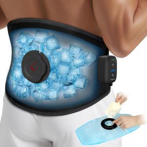 Comfytemp Auto Compression Back Ice Pack for Lower Back Pain Relief, Herniated Disc, Reusable Cryotherapy Waist Brace & Ice Bag for Injury, Sciatica, Lumbar Cold Wrap, FSA HSA Eligible, Get Well Gift