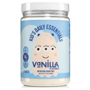 Naked Vanilla Kids Daily Essentials, Kids Protein Shake Made With Organic Milk, 6 Organic Vegetables, 25 Vitamins and Minerals, No Artificial Sweeteners, Flavors, Colors or Preservatives, Best by: 04/2027