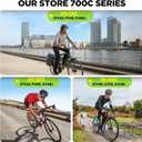 2 Pack 700x25C-32C FV42/AV48/FV60mm 700c Bike Tube, Butyl 700C Road Bike Tube with 2 Tire Levers, 700c Bicycle Inner Tube Compatible with 700 x 25C 700x26C 700x28C 700x32C Inner Tube