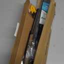 Industrial Double Curtain Rod for Windows 31 to 52 Inch, 1 Inch Heavy Duty Wrap Around Dual Curtain Rods, Adjustable Black Double Window Rods Telescoping for Windows, Living room, Sliding Glass Door