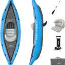 Bestway Hydro Force Inflatable Kayak Set | Includes Seat, Paddle, Hand Pump, Storage Carry Bag | Great for Adults, Kids and Families (1-Person Cove Champion)