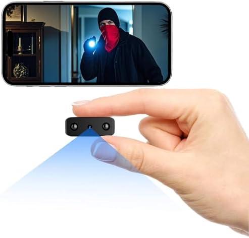 HCTOBFF Mini Spy Camera WiFi, Smallest Hidden Cameras HD1080P for Home Security Surveillance, Small Portable Nanny Cam with Phone App, Motion Detection, Night Vision for Indoor