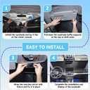 Custom Fit Windshield Sun Shade for BMW 4-Series 2021-2026, Blocks UV & Heat, Front Window Sunshade Accessorie, Easy Fold & Store Keep Your Car Cooler