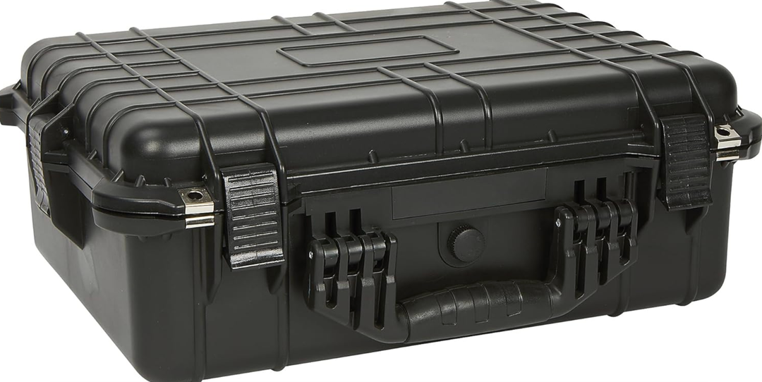 Strongway 20in. Plastic Waterproof Storage Case With Foam, Ammo Box, Fit Use of Drones, Camera, Equipments, Pistols,(Black)