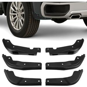 Mud Flaps Delete for GMC Sierra 1500 2019-2025, Durable ABS Material, No-Drill Splash Guards, Protects Against Mud, Rocks, and Debris, Front Rear GMC Sierra 1500 Accessories