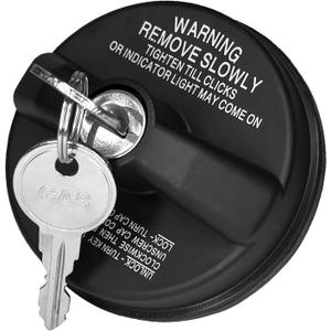 Locking Gas Cap, Replaces OEM# #10504 77300-47020, Plastic Locking Fuel Tank Cap with Keys for 4Runner Tacoma Tundra Acura Honda CRV Infiniti Mazda Nissan Buick Cadillac GMC (1PCS)