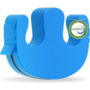 JJ CARE Patient Turning Device - 1 Pc U Shape Turning Pillow, Waterproof PU Leather Case, Anti-Decubitus Turnover Pillow with Handles and Strap, Bedridden Patient Supplies