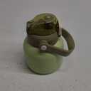 BJPKPK Insulated Water Bottles with Straw, 20 oz Cute Water Bottles with Handle, BPA Free Stainless Steel Metal Jug, Easy Carry Flasks for Men & Women, Light Green