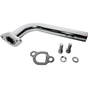 Exhaust Headers Pipe Kit For Predator 208cc 212cc Go Kart,Mini Bike,Compatible with Honda GX160 GX200,Coleman CT200U CT200EX MB100(Chrome)