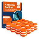 48 Pack Slow-Acting Ant Bait Gel Stations for Indoor & Outdoor Eliminate Entire Ant Colony, Effective Carpenter Ant Killer Ant Traps for Home Kitchen Bathroom, Long Lasting Ant Gel Bait, Ready-to-Use