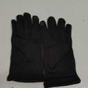 Women gloves cold weather touch screen glove warm fleece lining for driving cycling skiing (One Size, Black)