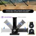 Cat Fence Extension & Conversion Kit | 30-Inch Height Increase for Wood, Metal,Vinyl & Brick Fences | Durable Polyethylene,Easy Install | 50-Foot Complete Set