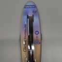 WRITECH Clictek Fountain Pen Retractable: Medium Nib Blue Ink Transparent Barrel Includes 5 Refillable Ink Cartridges, Smooth Writing No Leaking