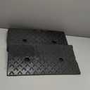 Nisorpa Rubber Curb Ramp, 2" Lift Height Curbside Ramp, Heavy Duty Loading Ramps 22000LBS/10T Capacity Sidewalk Curb Ramps for Cars Trucks Bikes Motorcycles Wheelchairs 9.4 x9.8 x 2inch