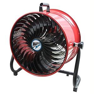 Maxx Air 16" High Velocity Turbo Fan with Pivoting Head - Efficient Air Circulation, High-Velocity Drum Fan Ideal for Home, Garage, or Workshop Use