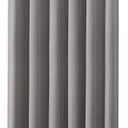 Zenna Home, 70 x 72 Inch Gray Waterproof Fabric Shower Curtain, 70 x 72 Inch