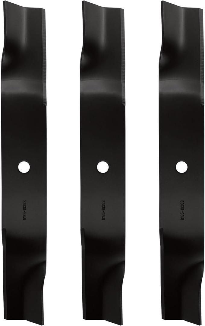 60" High Lift Mower Blades for Cub Cadet 01005338 01005338P 02005019 742-04415 942-04415 DS60 M60-CT M60-KH M60-KHEFI M60-KW M60-KW LC 60 inch Deck Lawn Mower Replace 742-04415/3 Pack, Black