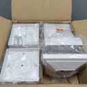 GreenLighting Classic Solar Post Cap Lights - Fits 5x5 PVC/Vinyl Outdoor Solar Powered Post Cap Light, Fence, Deck, Garden - Bright LED, Waterproof Off-White 8 Pack