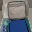 Fimibuke Kids Bento Lunch Box, Leakproof Toddler Bento Box with 8.5 OZ Insulated Food Jar, Lunch Bag, Kids Water Bottle, 3 or 4 Compartment Container for Back to School Toddler Girls Boys (Nautica Blue)