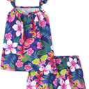 The Children's Place girls Tank Top and Shorts,2 Piece Pajama Set, Large